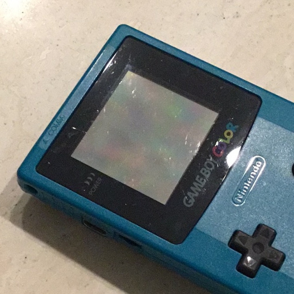 Nintendo Gameboy Color Console System Teal Blue Handheld Game Boy Authentic - Picture 4 of 16